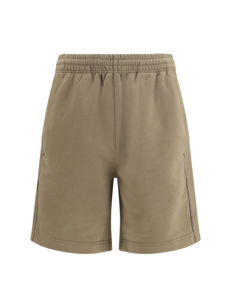 cotton shorts with check trims by Selfnex