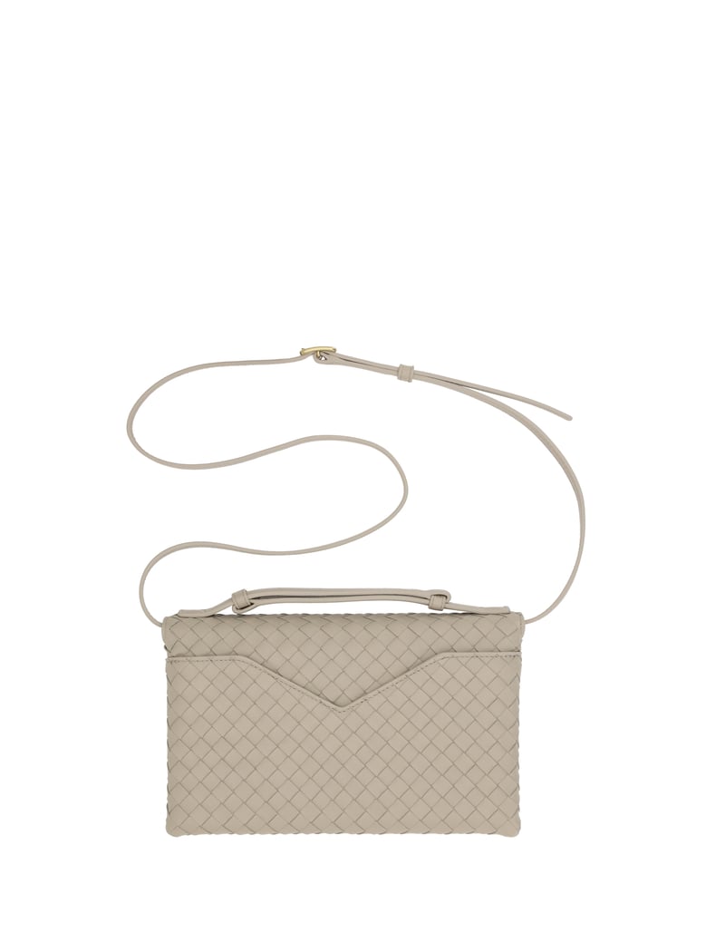 shoulder bag knot lock ecru-muse brass by Selfnex