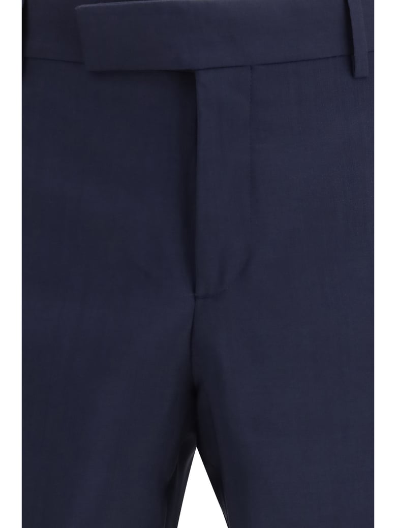 tailored pants dark blue wool by Selfnex