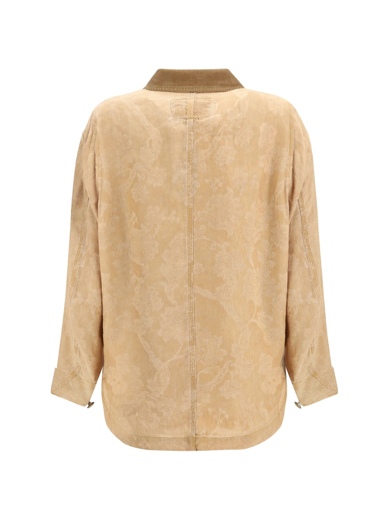 jacket evelyn chore orange floral by Selfnex