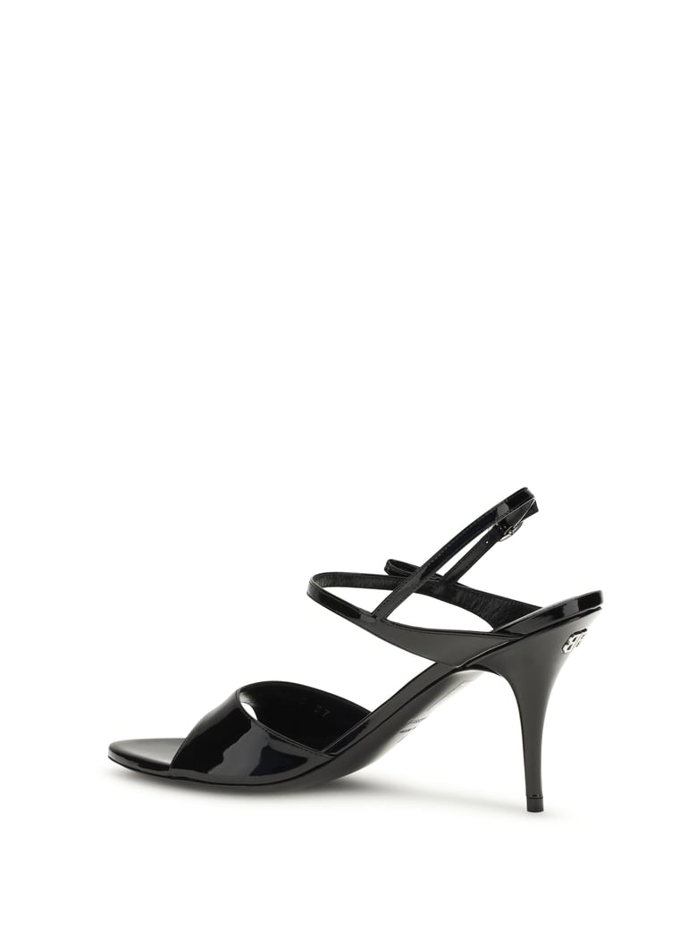 sandals avenue bow black/silver by Selfnex