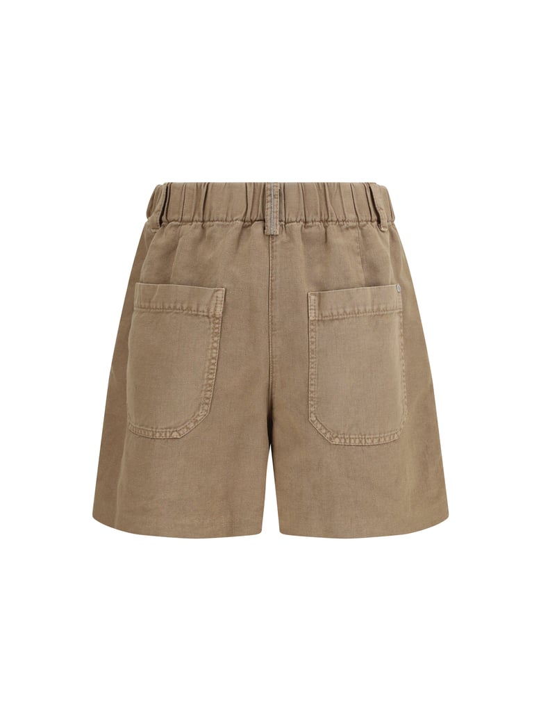 linen shorts warm amber by Selfnex