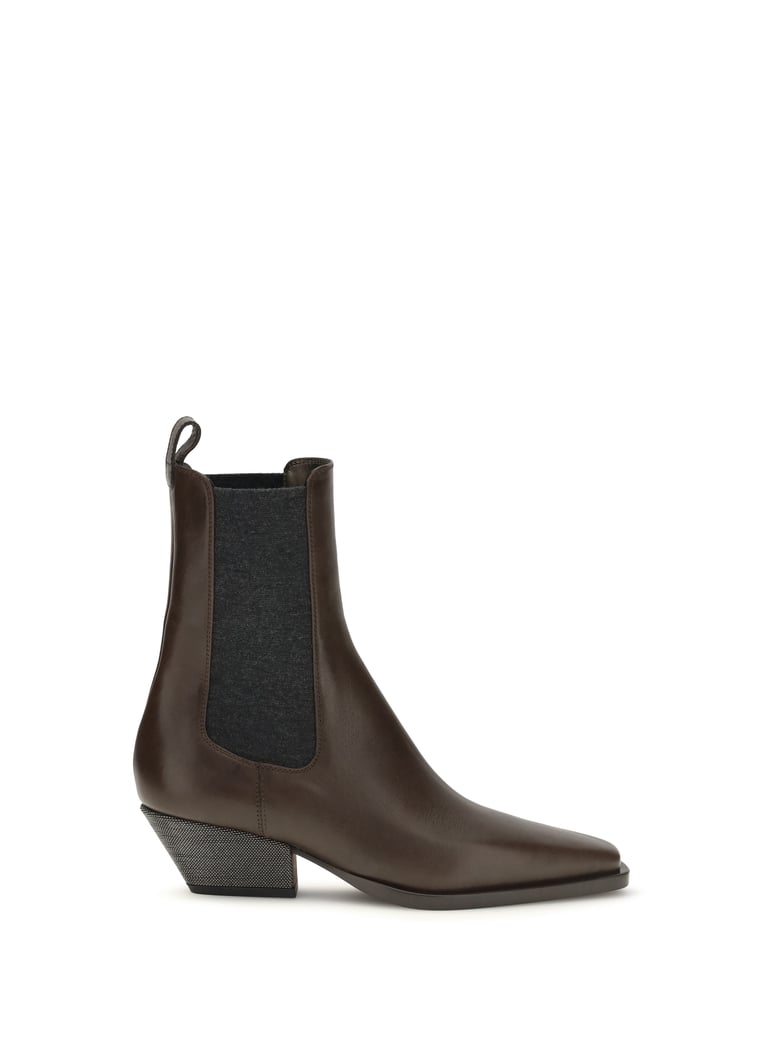 leather ankle boots by Selfnex