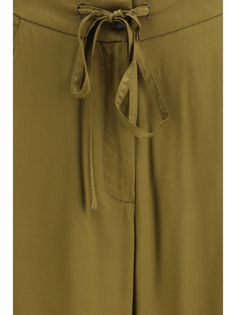 trousers barrel-leg taupe by Selfnex