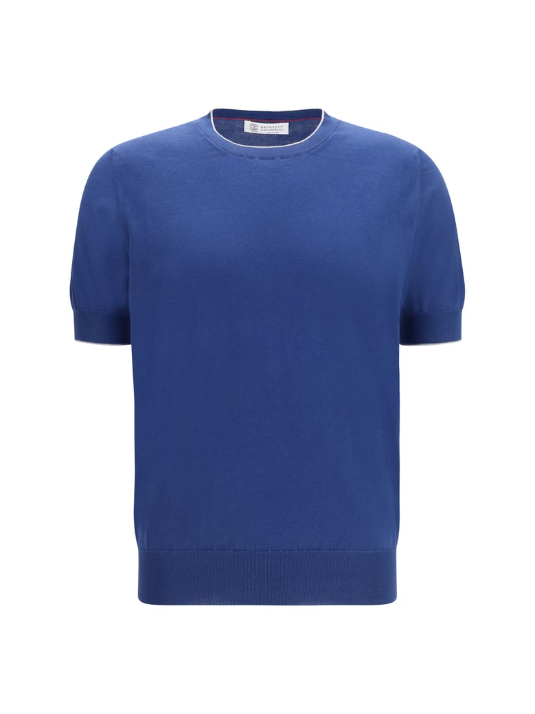 cotton t-shirt blue/light grey by Selfnex