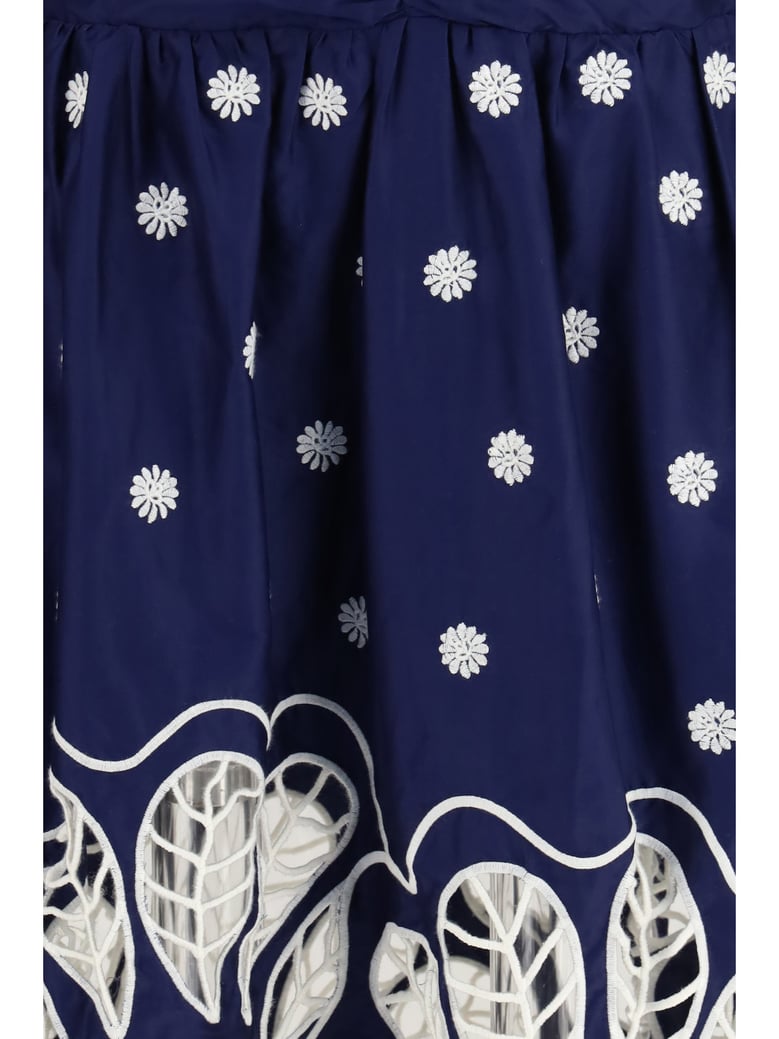midi dress richelieu dark blue by Selfnex