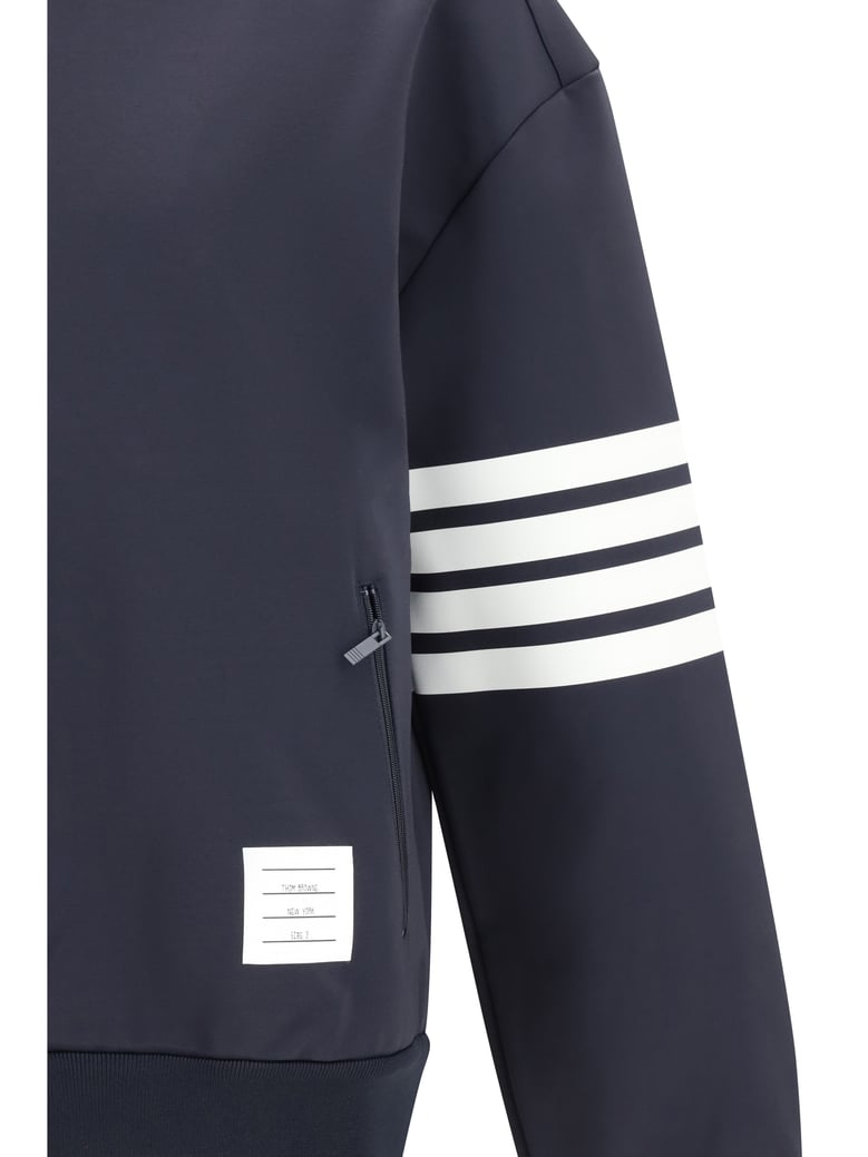zipped bomber jacket navy by Selfnex