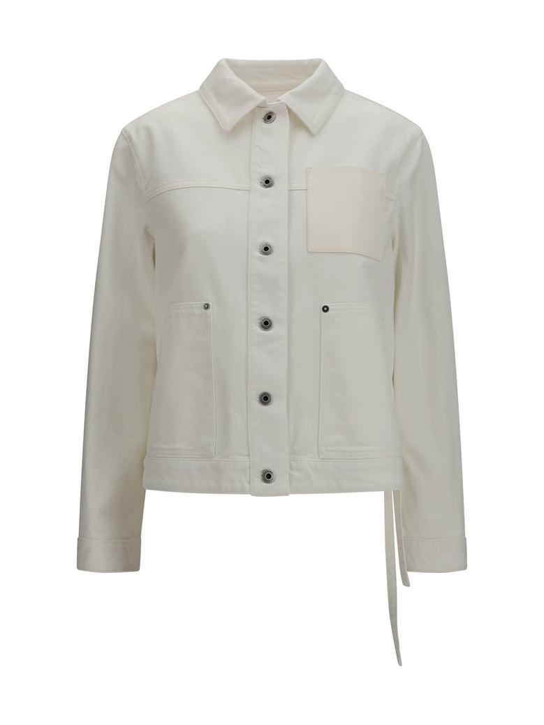 workwear denim jacket white by Selfnex