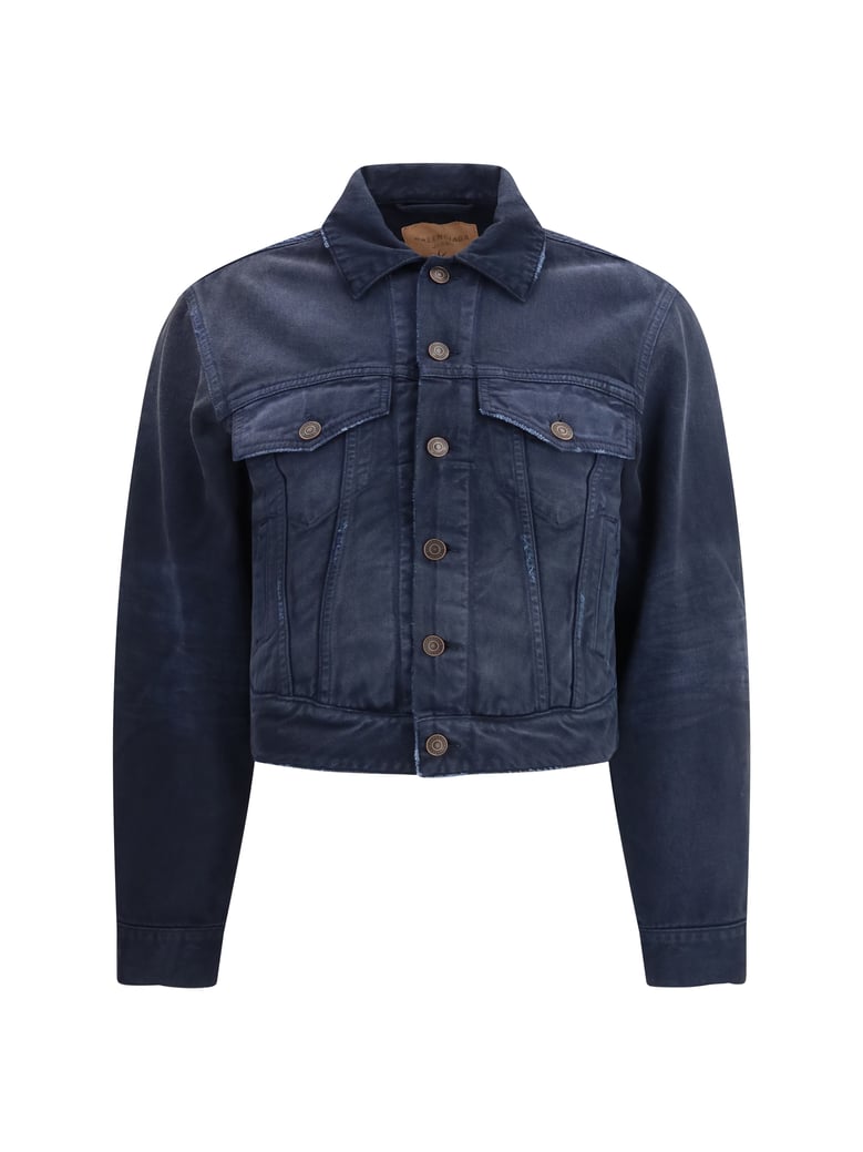trucker jacket navy/dirty dark blue by Selfnex