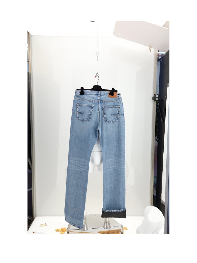 denim trousers cannage blue by Selfnex