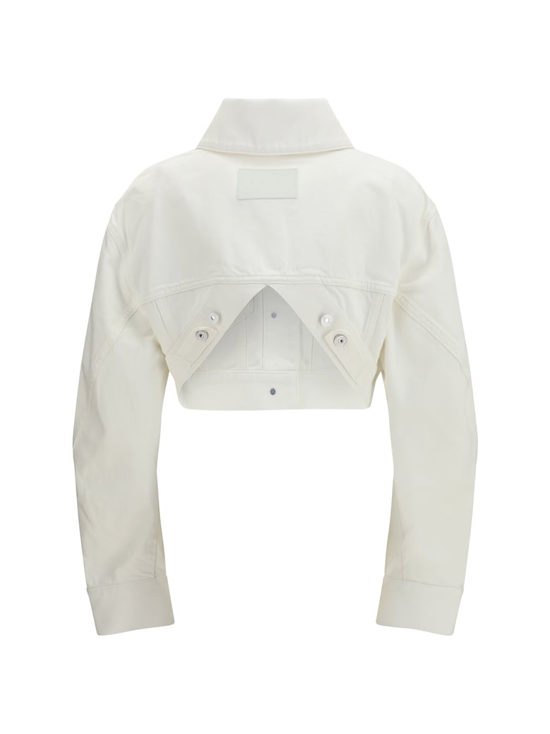 jacket cocoon raw denim off white by Selfnex