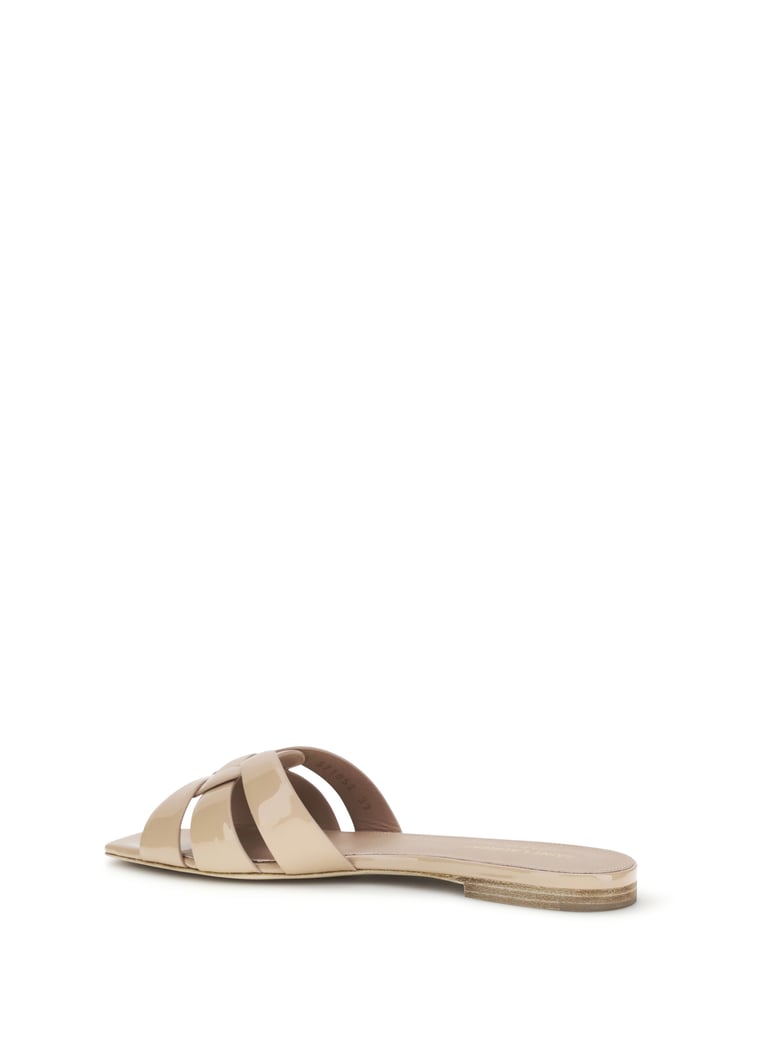 sandals tribute patent leather nude by Selfnex