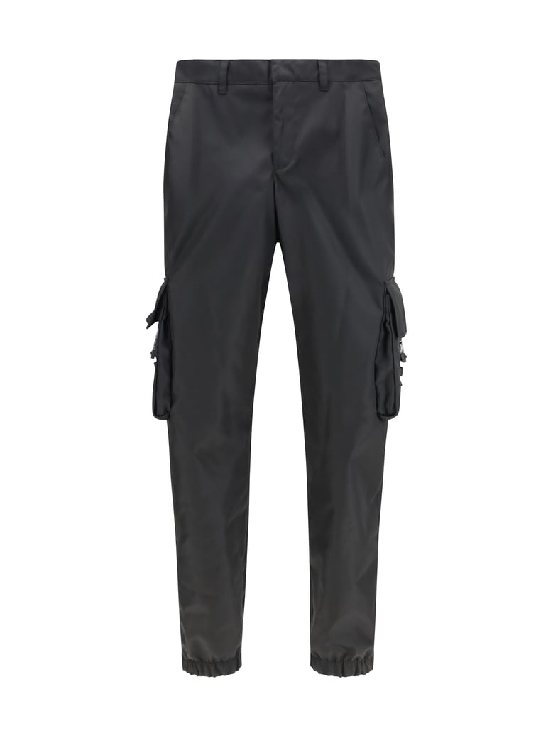cargo pants re-nylon black by Selfnex