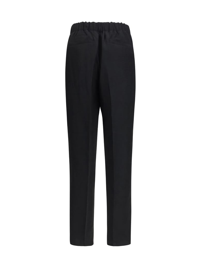 pants linen and viscose black by Selfnex