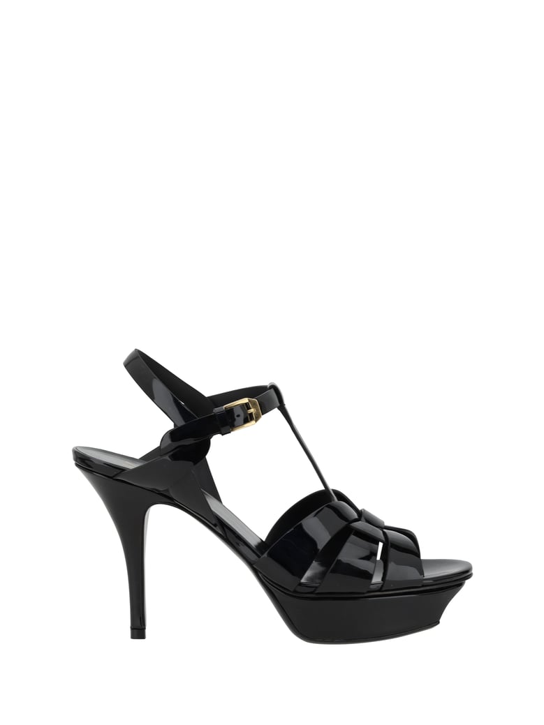sandals tribute patent leather black by Selfnex
