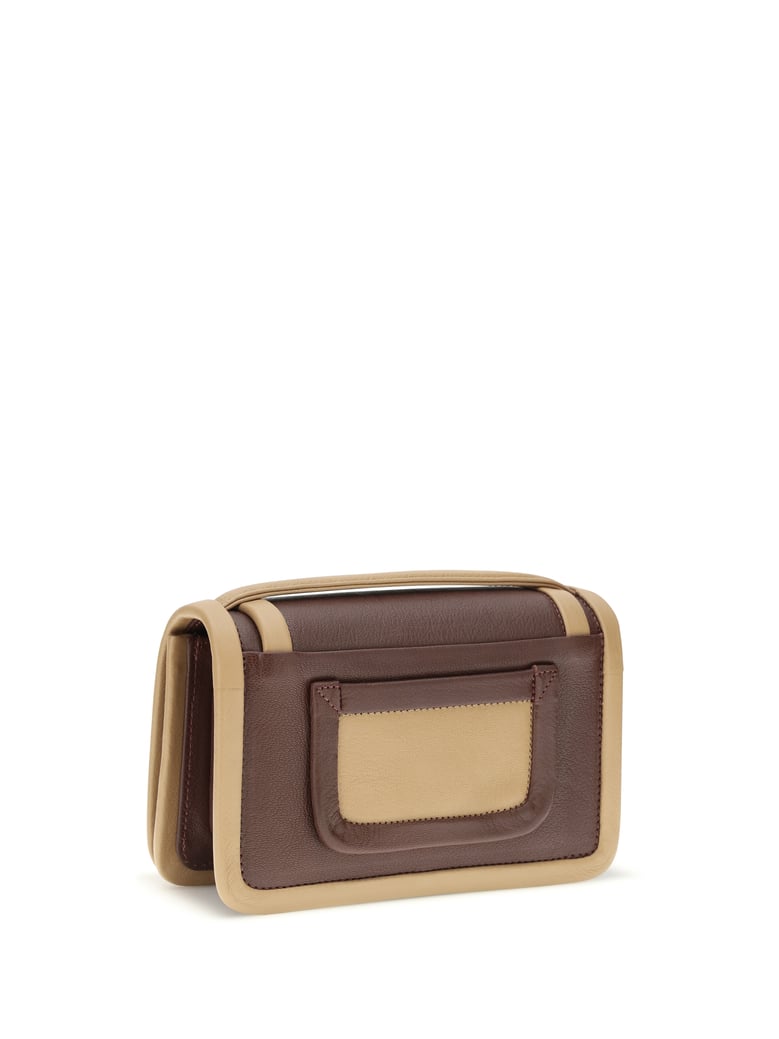 shoulder bag alpha burgundy/camel by Selfnex