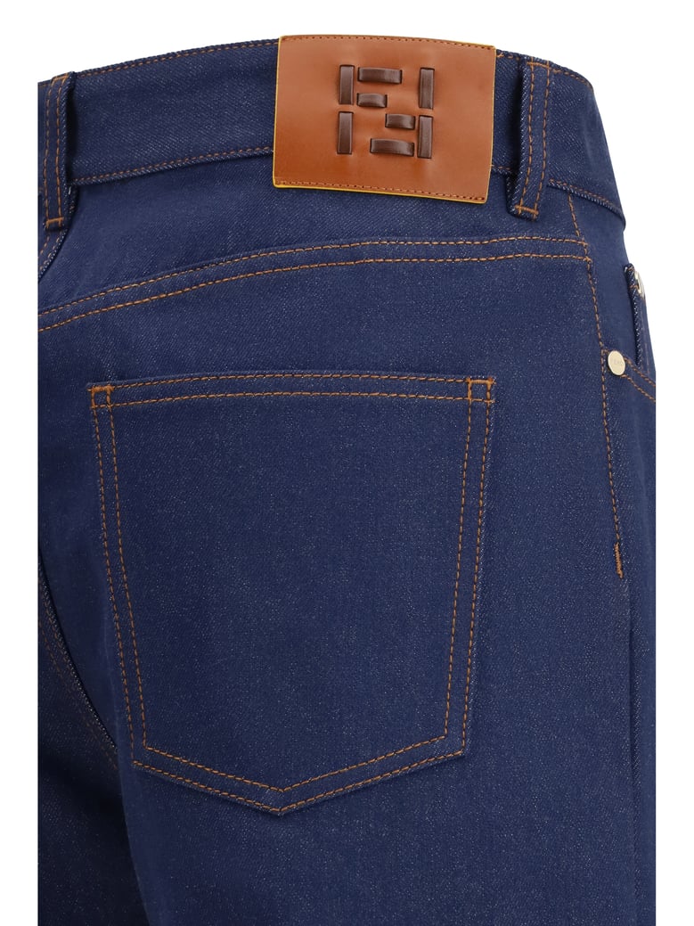 jeans straight cut navy by Selfnex