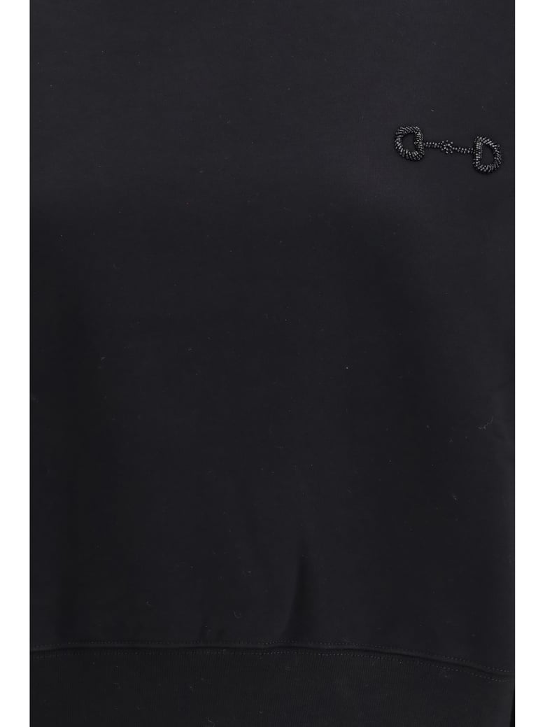 sweatshirt brushed cotton black/mix by Selfnex