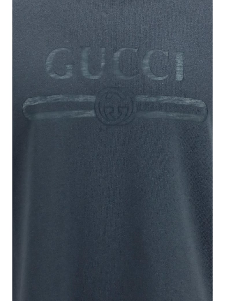 cotton jersey devoré t-shirt charcoal by Selfnex