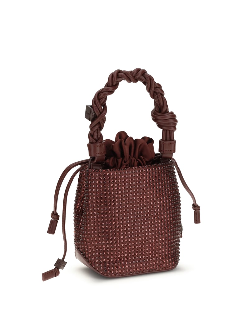 mini handbag bou buckle burgundy by Selfnex