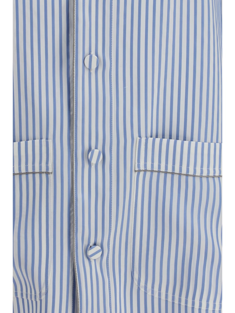 silk pj shirt sky blue/off white by Selfnex