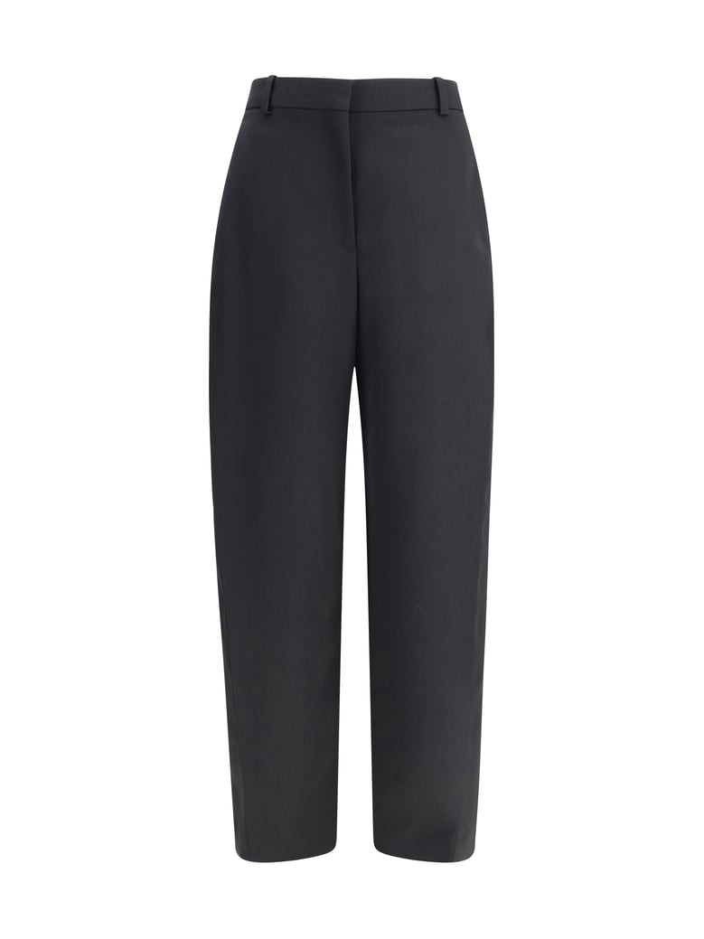 tailored wool trousers black by Selfnex