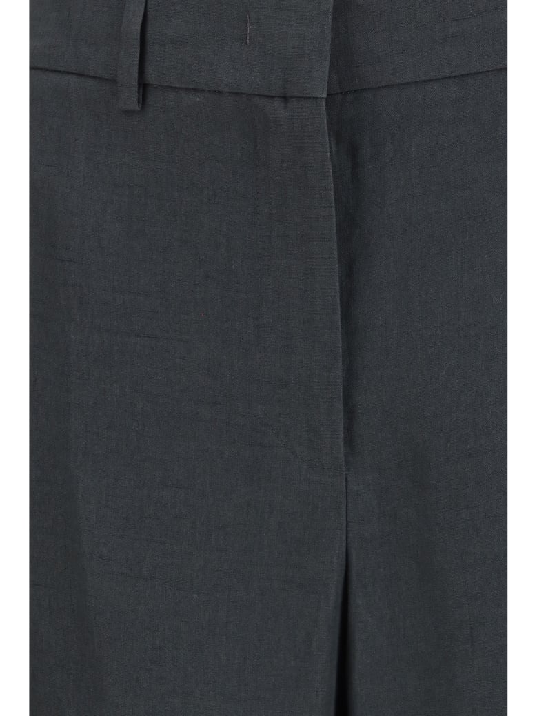 linen trousers dark shadow by Selfnex