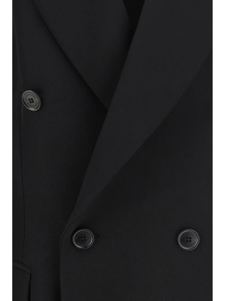 blazer jacket black wool by Selfnex