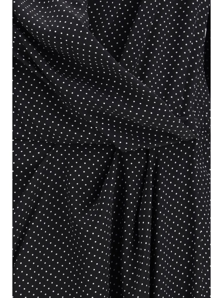 dress criss cross silk polka-dot by Selfnex
