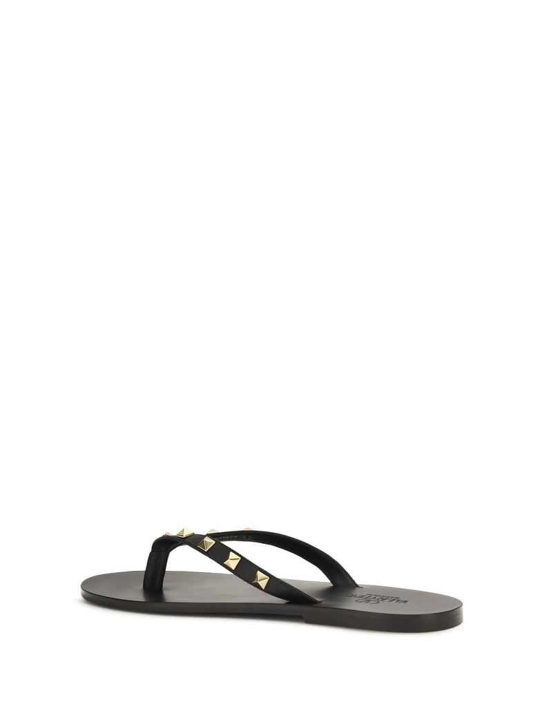 thong sandals rockstud black by Selfnex