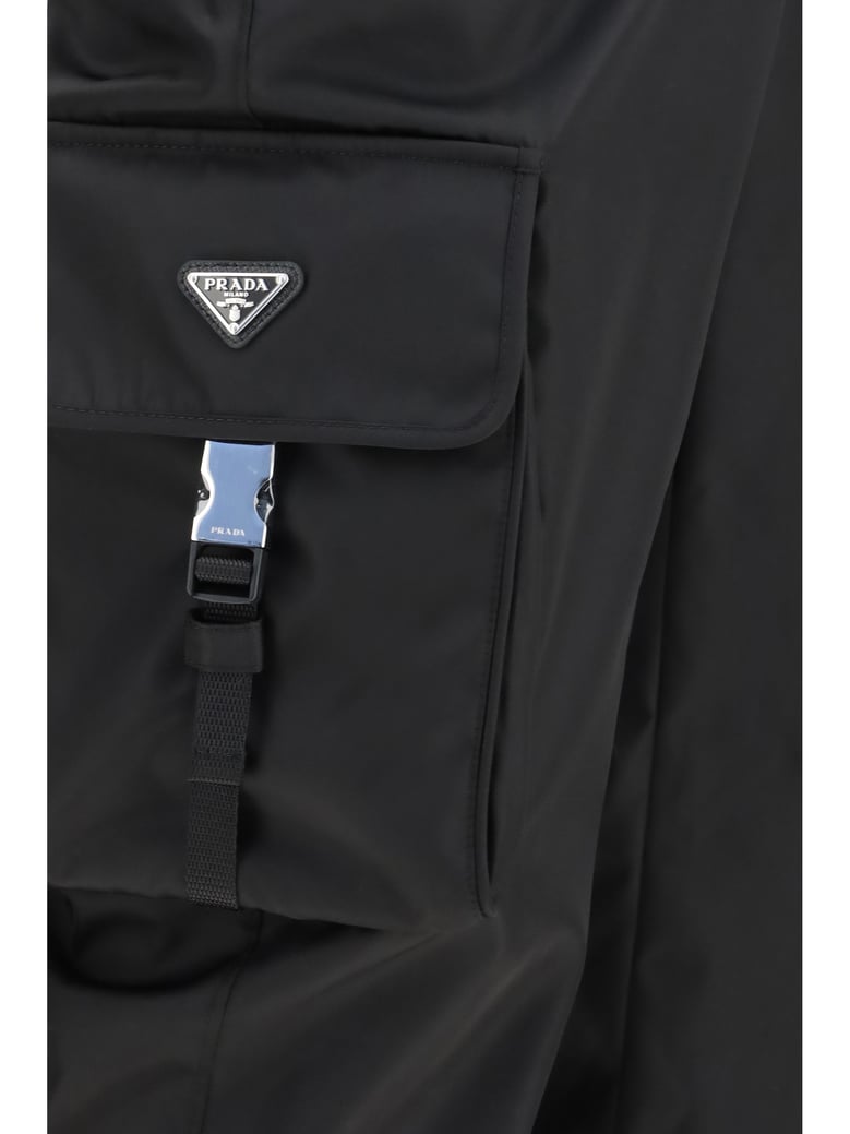 cargo pants re-nylon black by Selfnex