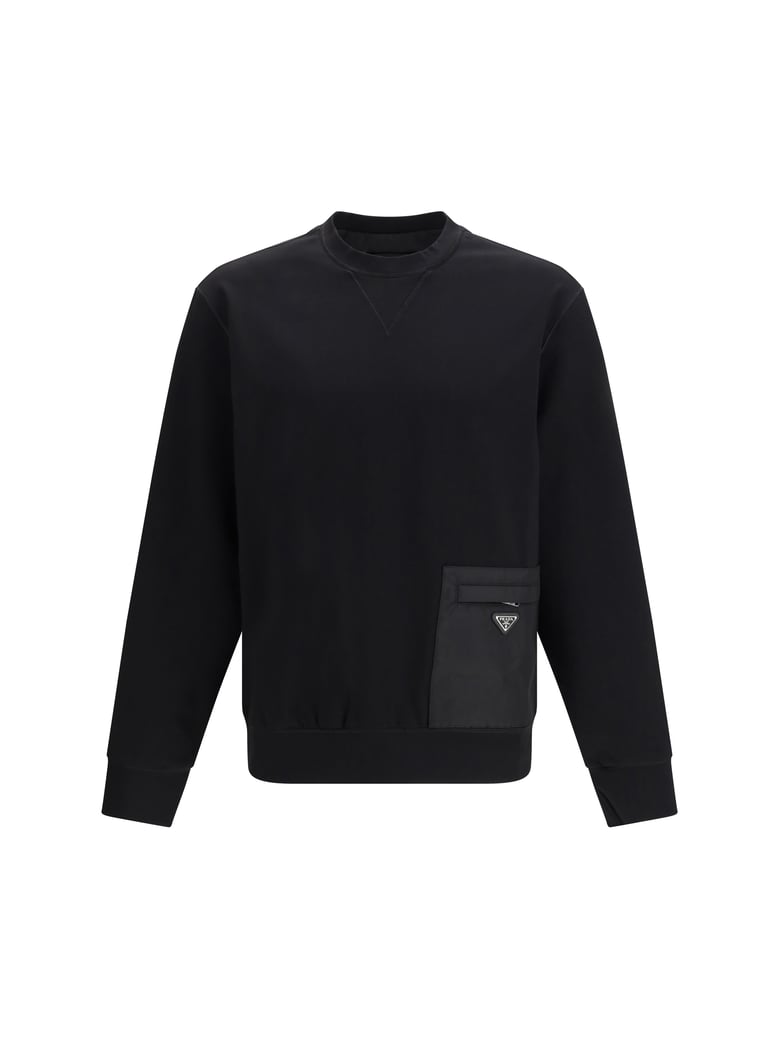 sweatshirt stretch jersey black by Selfnex