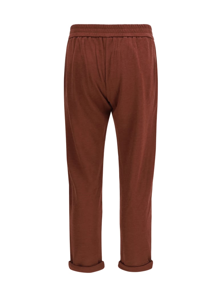 cotton pants bordeaux/feather by Selfnex