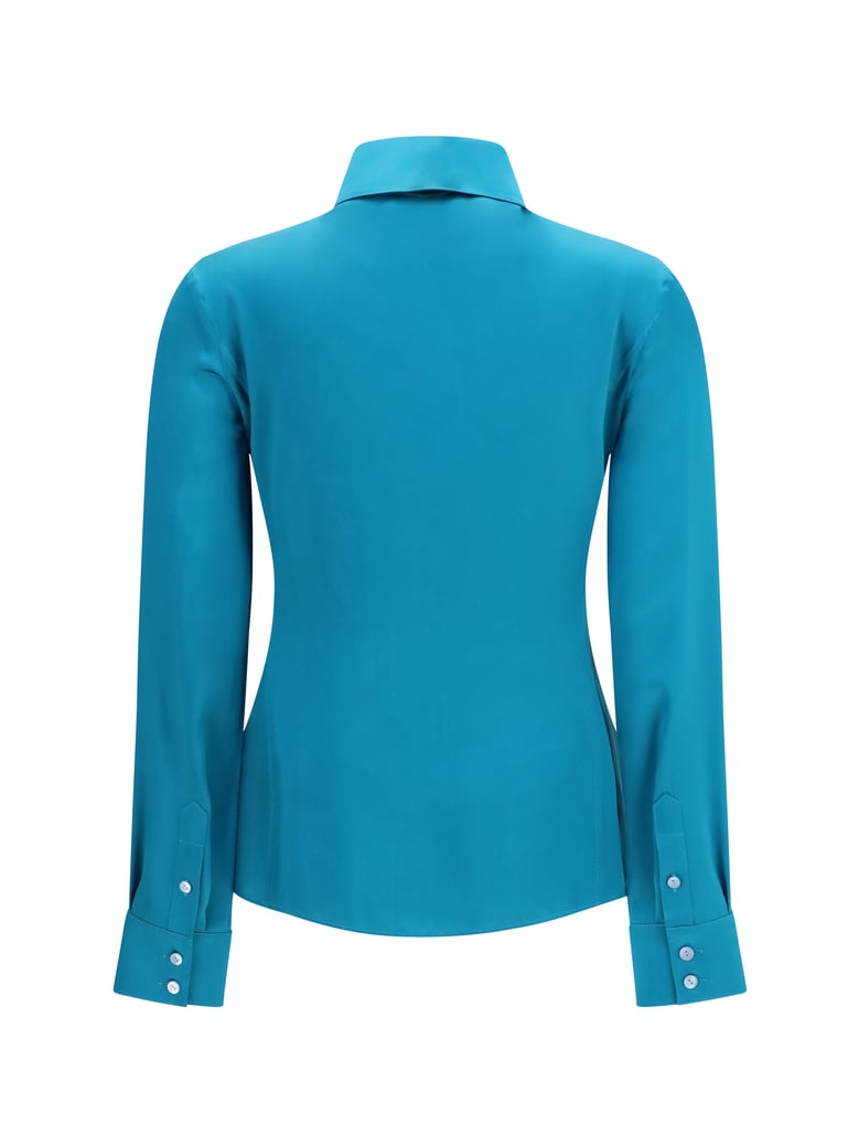 shirt silk satin twilight sea by Selfnex