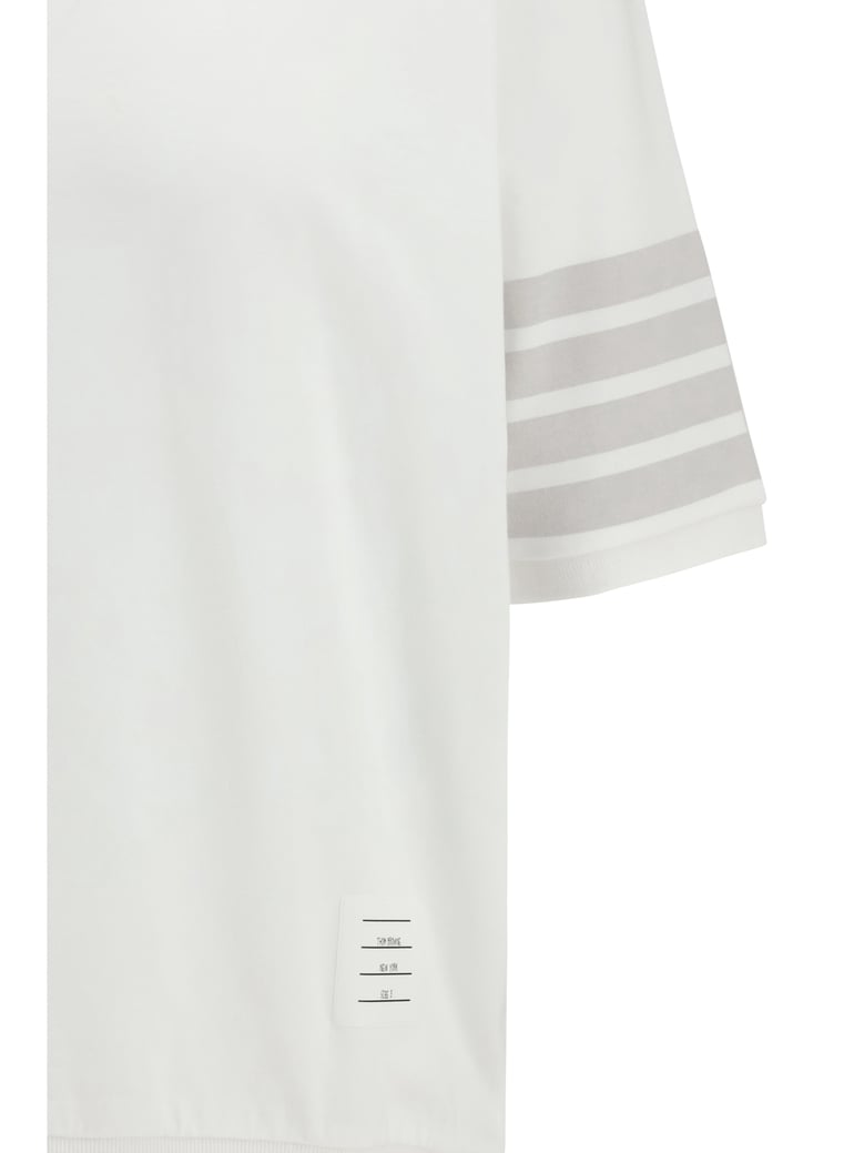 t-shirt 4-bar cotton jersey white by Selfnex