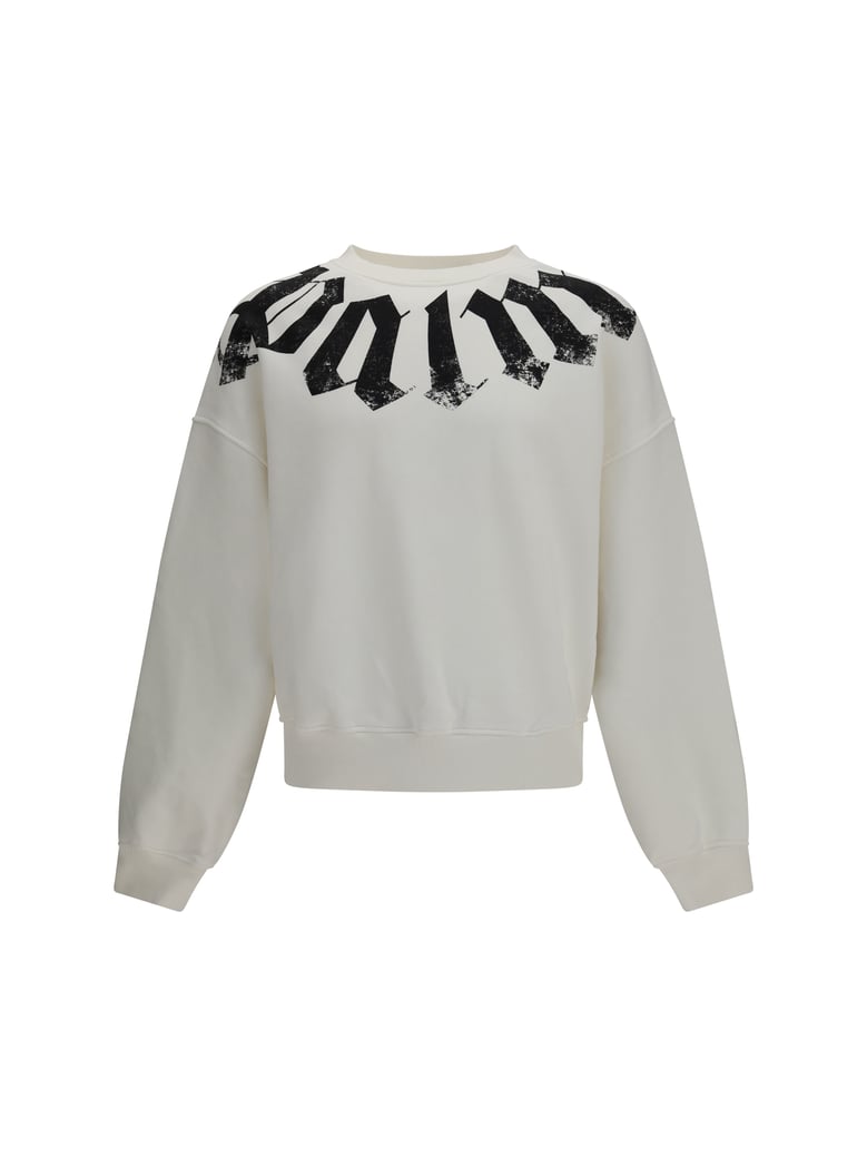 sweatshirt big neck logo off-white/black by Selfnex