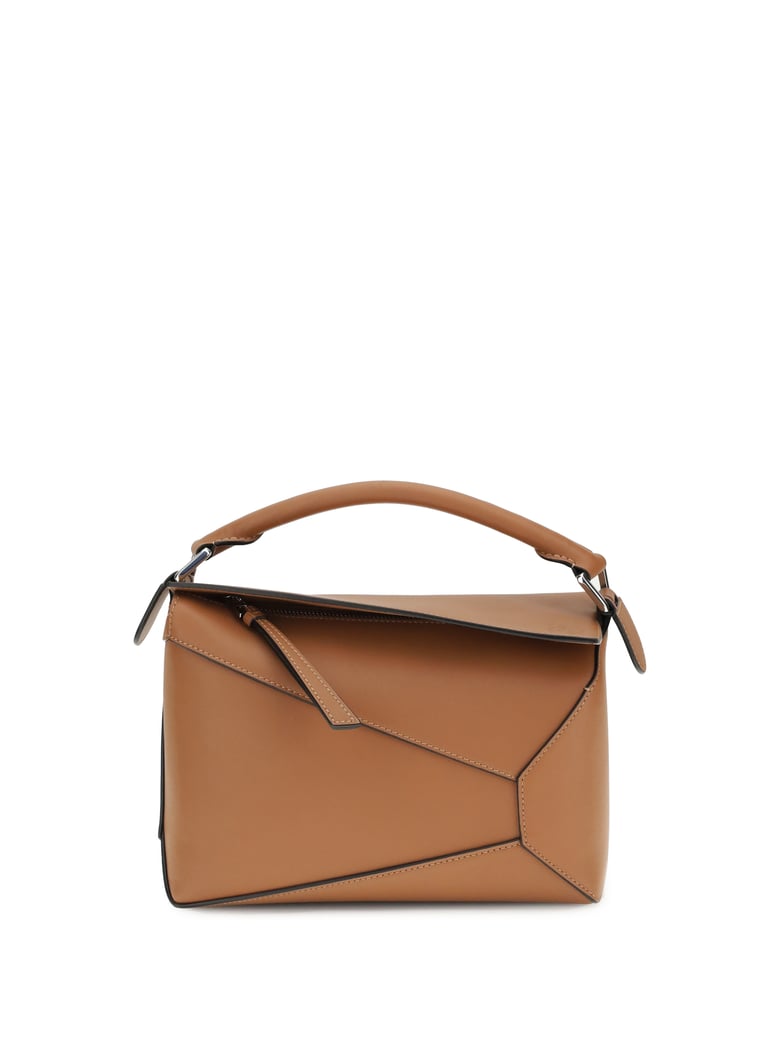 handbag puzzle tan calf leather by Selfnex