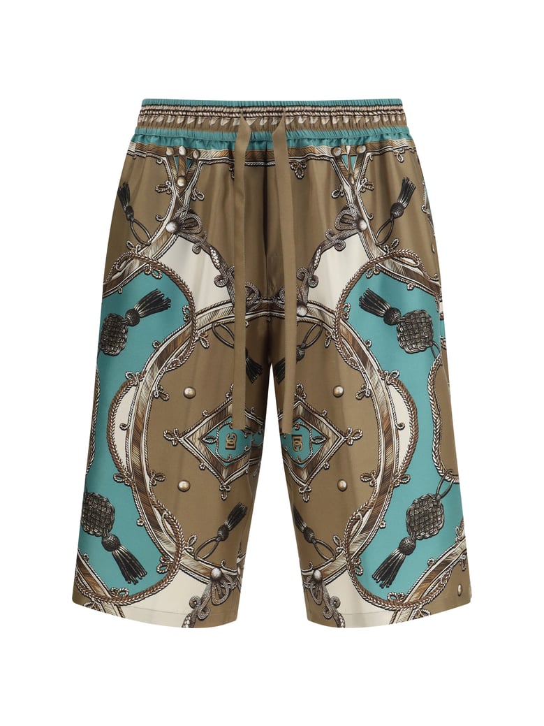 bermuda shorts vanity washed silk by Selfnex