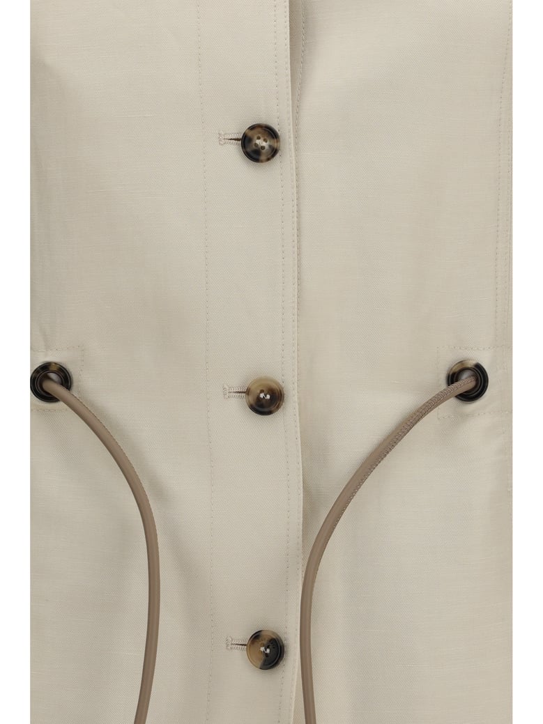 jacket carezza linen-silk beige by Selfnex