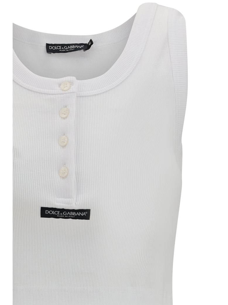 tank top ribbed optical white by Selfnex