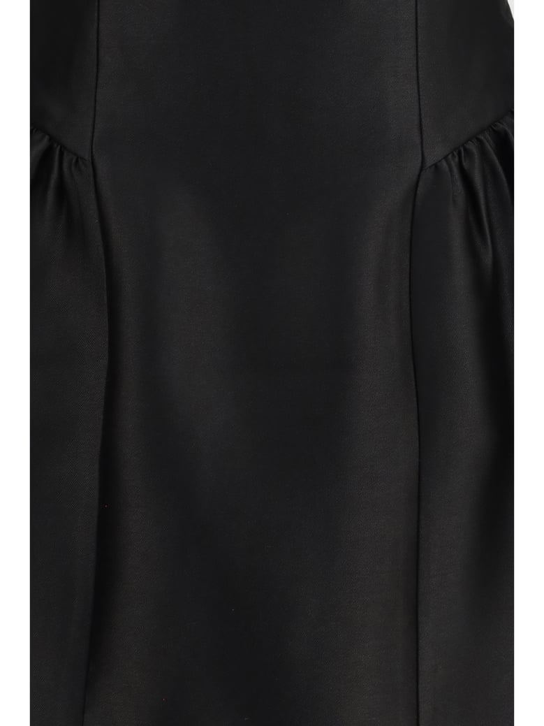 dress short taffeta with collar black by Selfnex