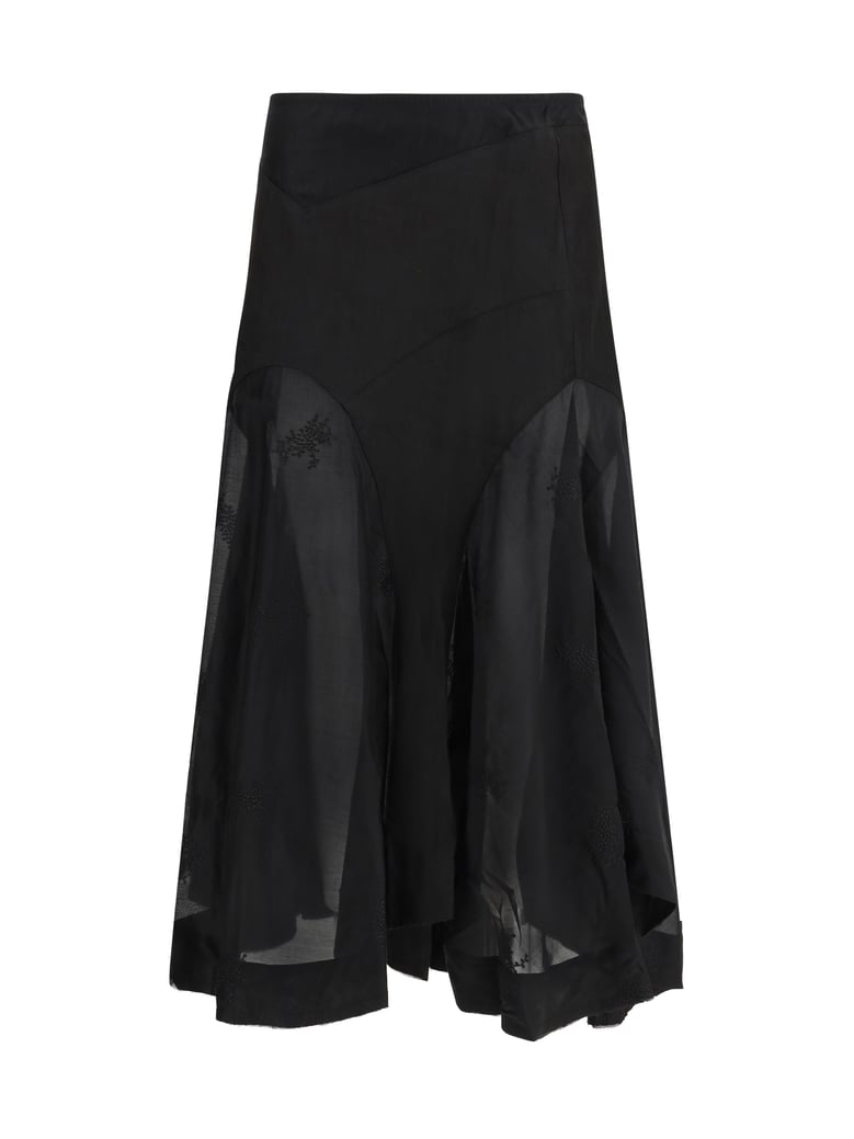 skirt petti black bloom by Selfnex