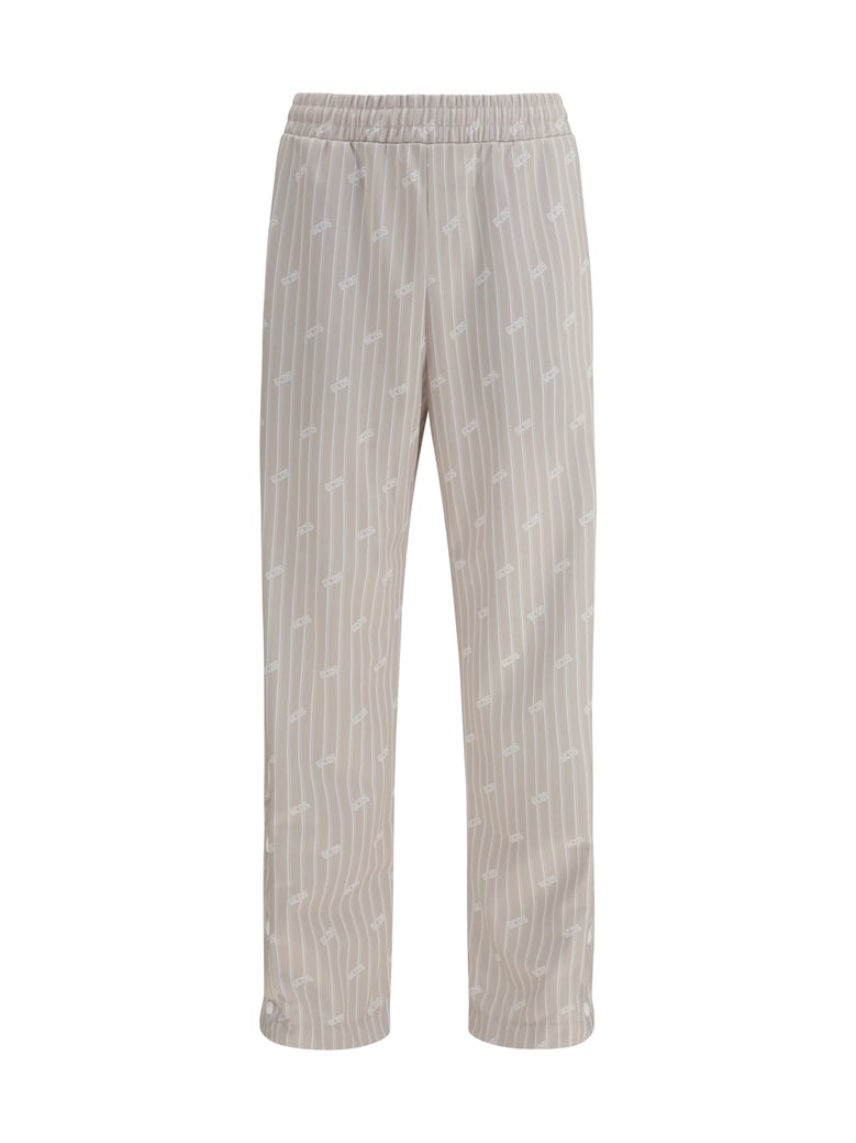 track pants pinstripe sandshell/bone by Selfnex