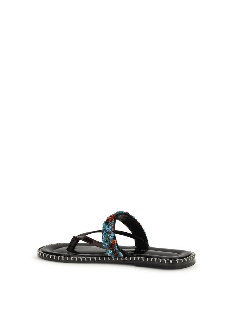 sandals slip-on turquoise by Selfnex