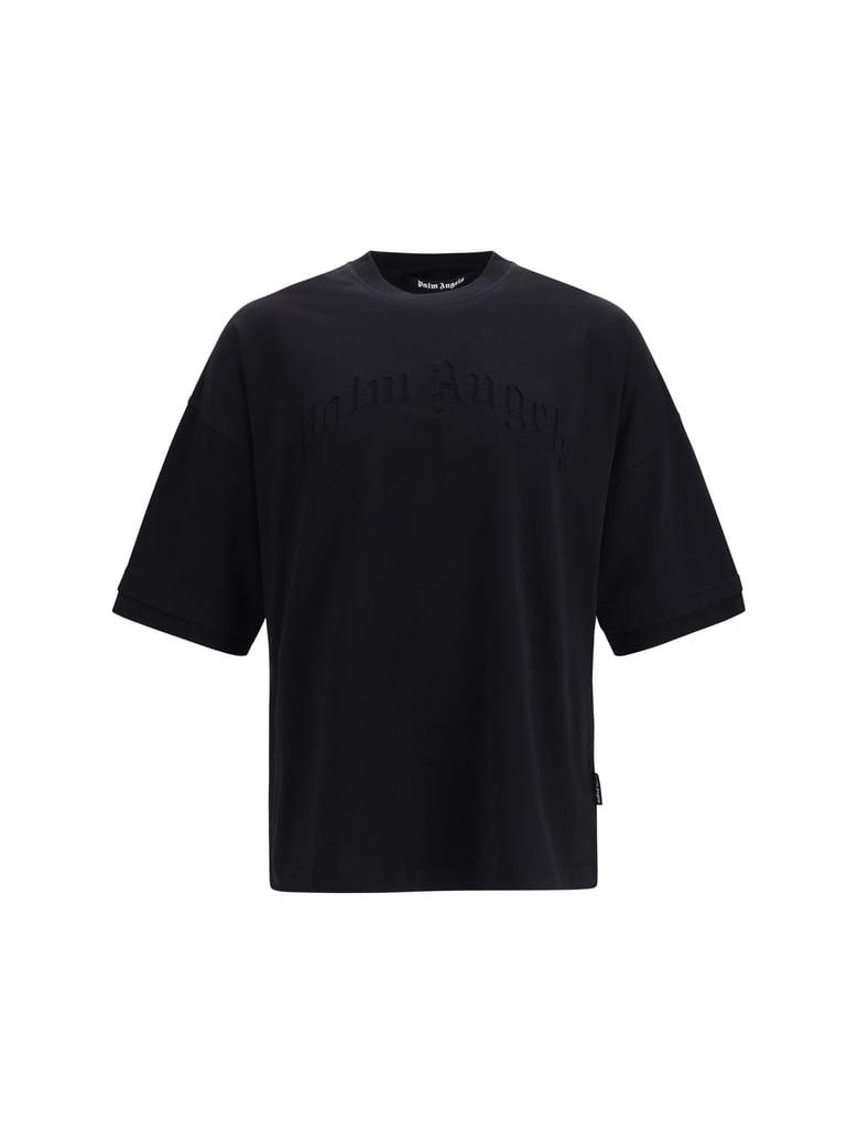 t-shirt curved logo black by Selfnex
