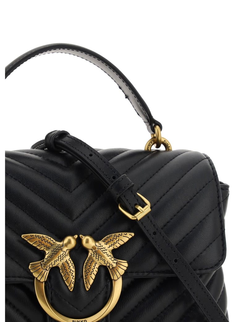 handbag love lady mini black/antique gold by Selfnex