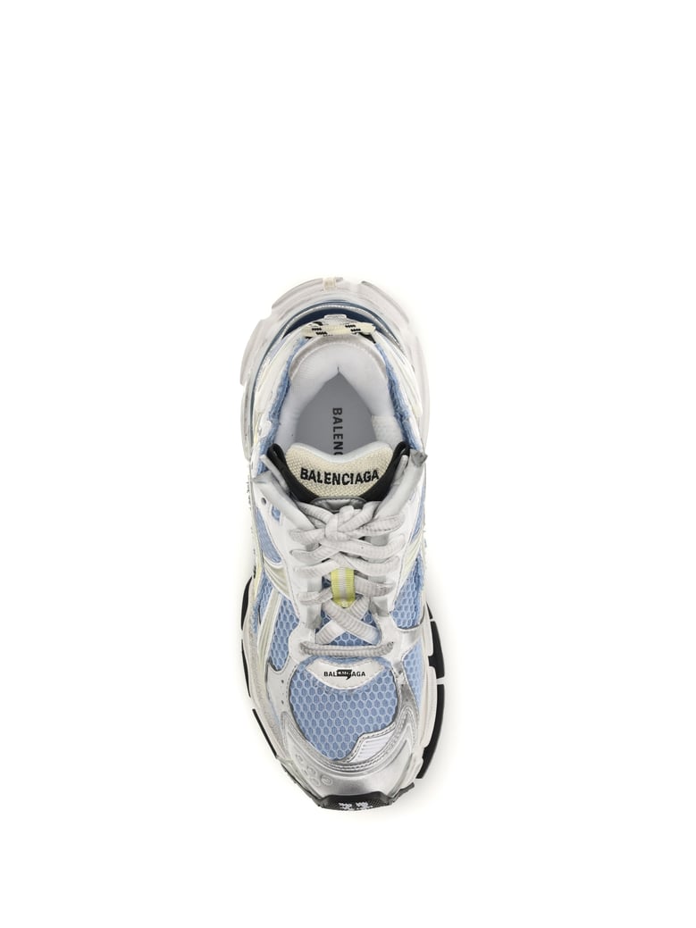 runner mesh sneakers blue/yellow/white by Selfnex