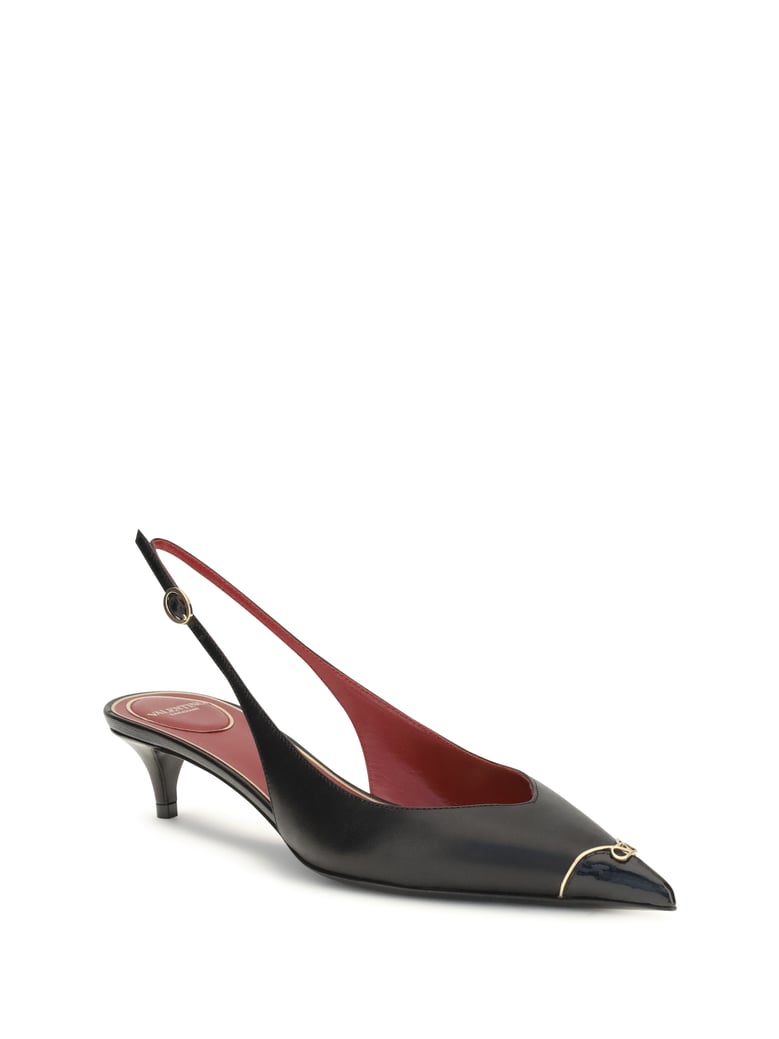 pumps vlogo signature black calf leather by Selfnex