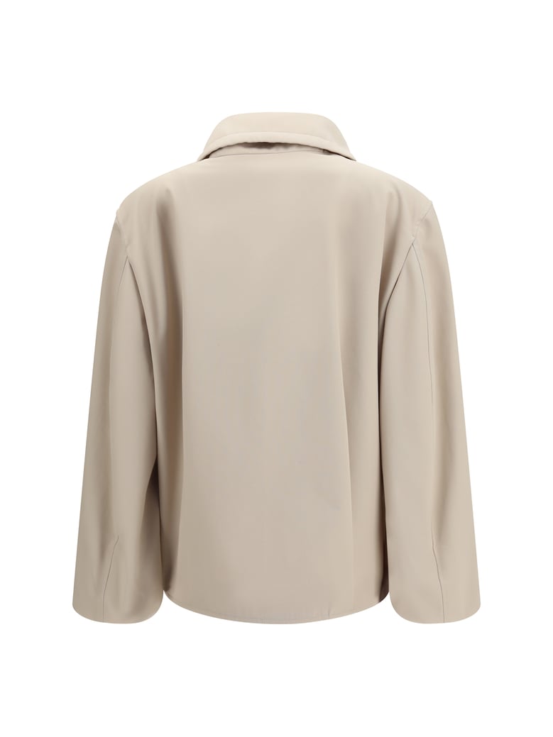 high-neck jacket beige by Selfnex