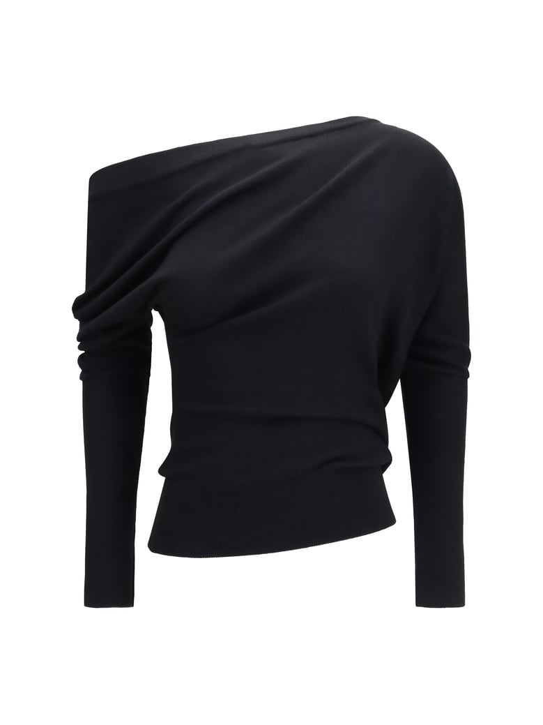 sweater asymmetric black by Selfnex